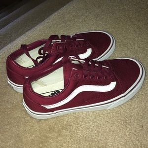Maroon Vans